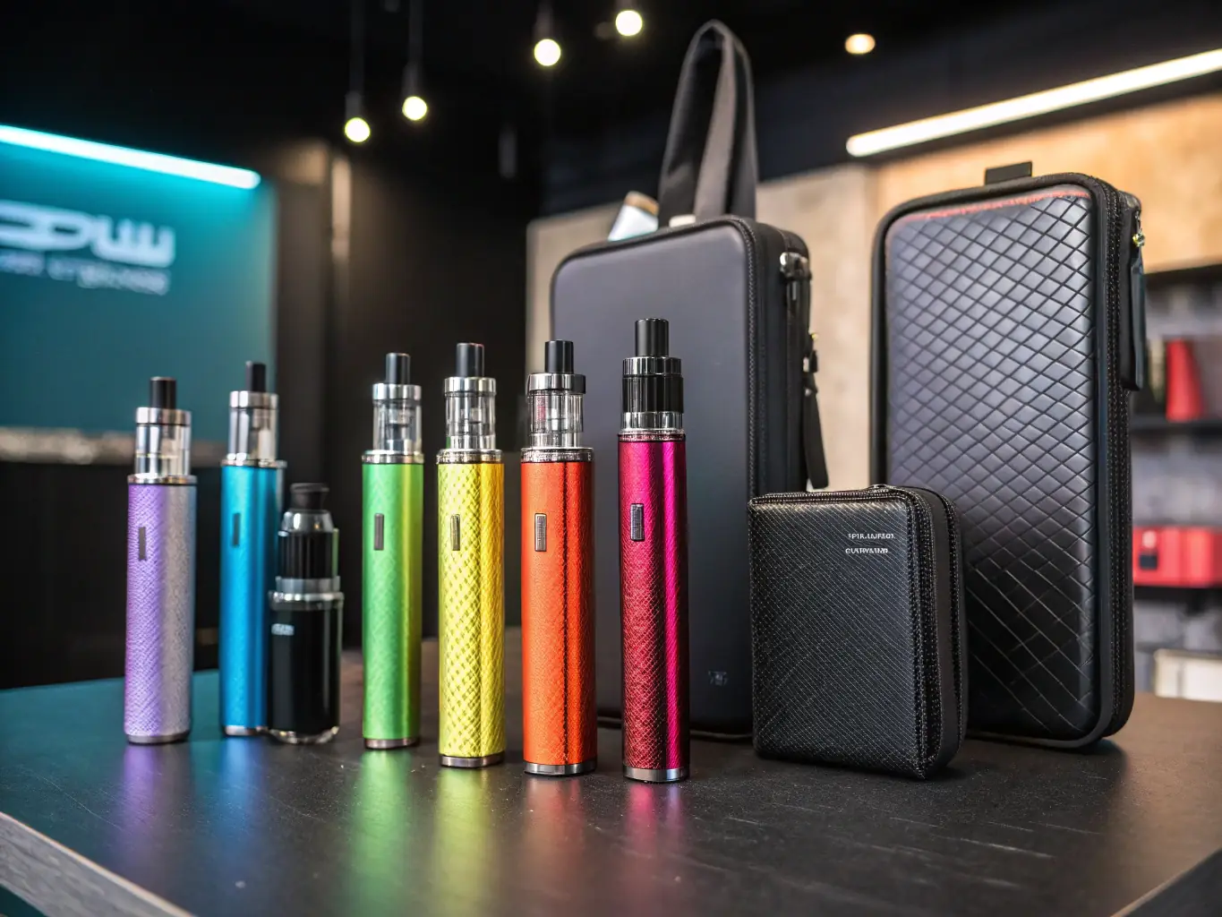 An image showcasing a variety of customized vape products ready for shipment, highlighting the OEM services offered by China Vape Factory.