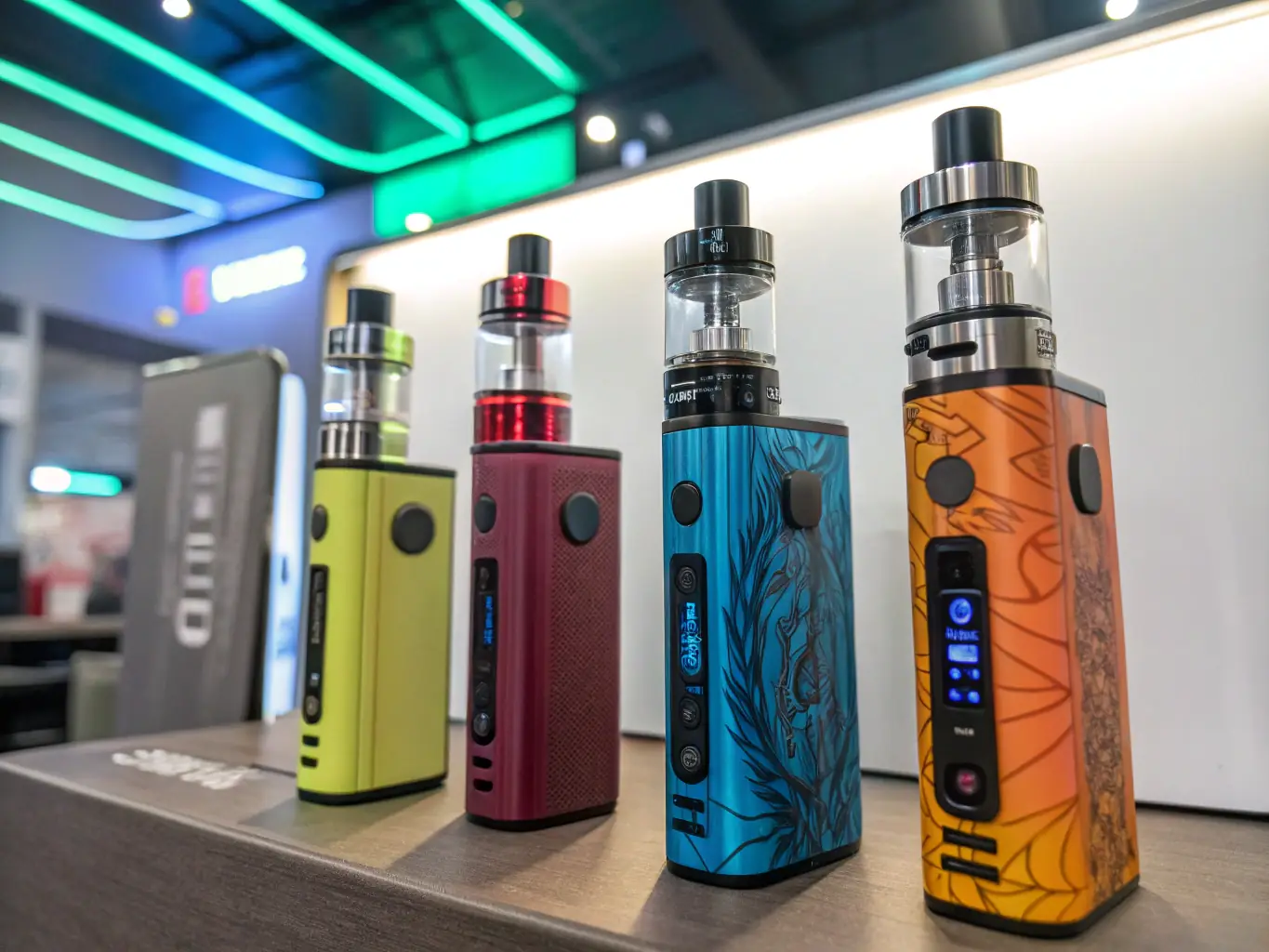 An image displaying a selection of ODM vape products available for branding, illustrating the diverse options for ODM services at China Vape Factory.
